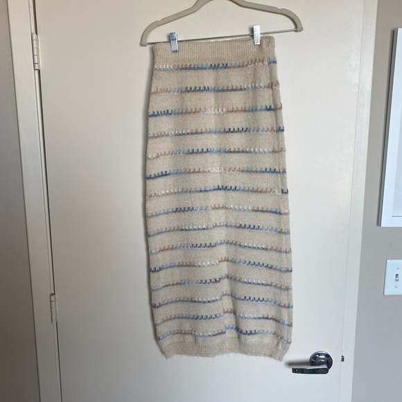 Colorful Whipstitch Knit Skirt - Picture 2 of 3